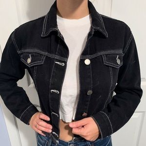 Zara Black Jean / Denim Jacket Small